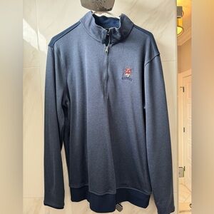 L - Auburn Tigers Under Armour Quarter Zip Sweater